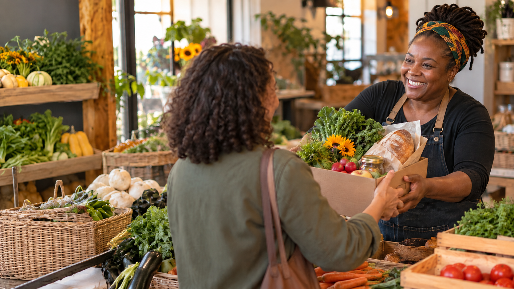 Farmer's Market provisioning and packaging